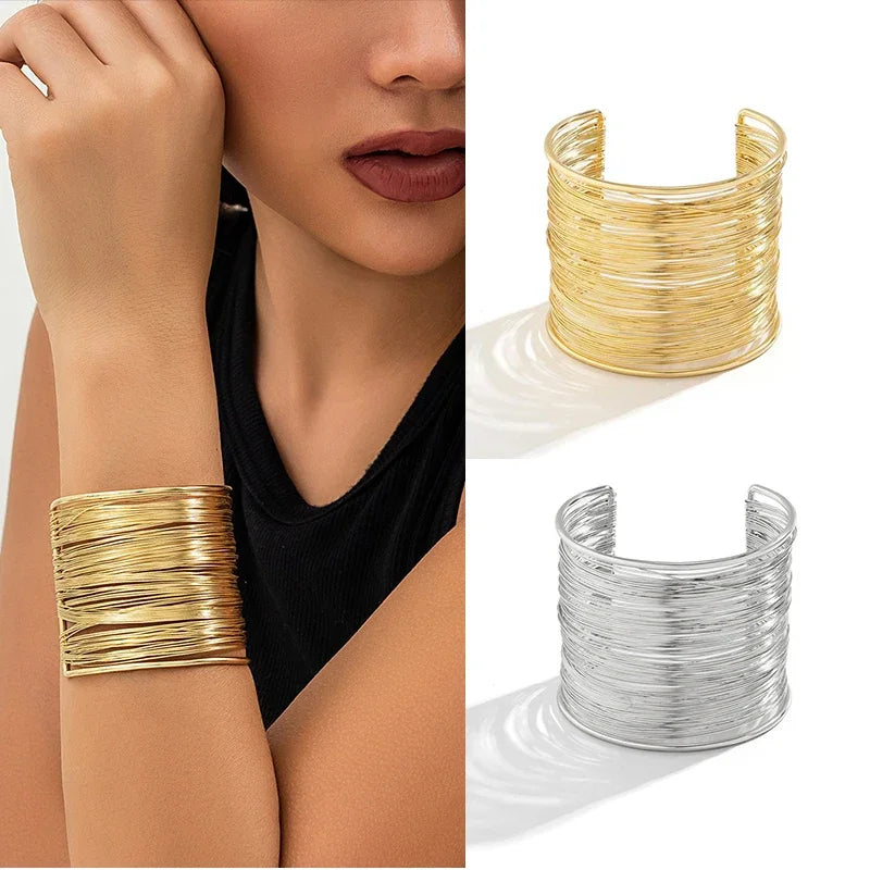 Alloy Spiral Armband Swirl Upper Arm Cuff Armlet Bangle Bracelet Egyptian Costume Accessory for Women Gold Silver Color